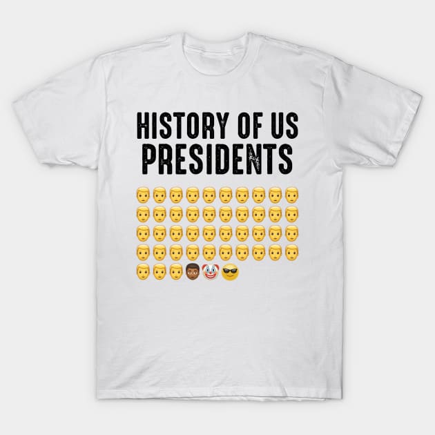 History Of Us Presidents T-Shirt by LMW Art